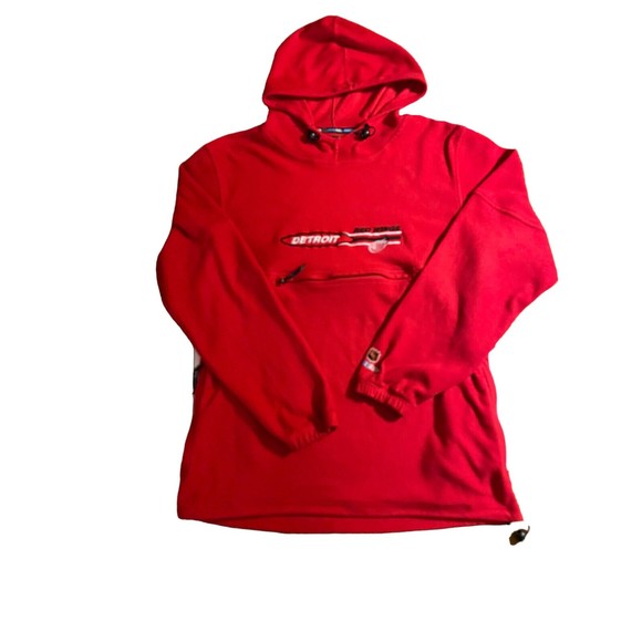 Detroit Red Wings fleece hoodie size L Hockey Rules NHL - Picture 1 of 6